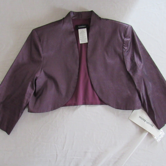 Size 14 2-Piece R&M Richards Plum Dress New with Tags - Picture 7 of 14